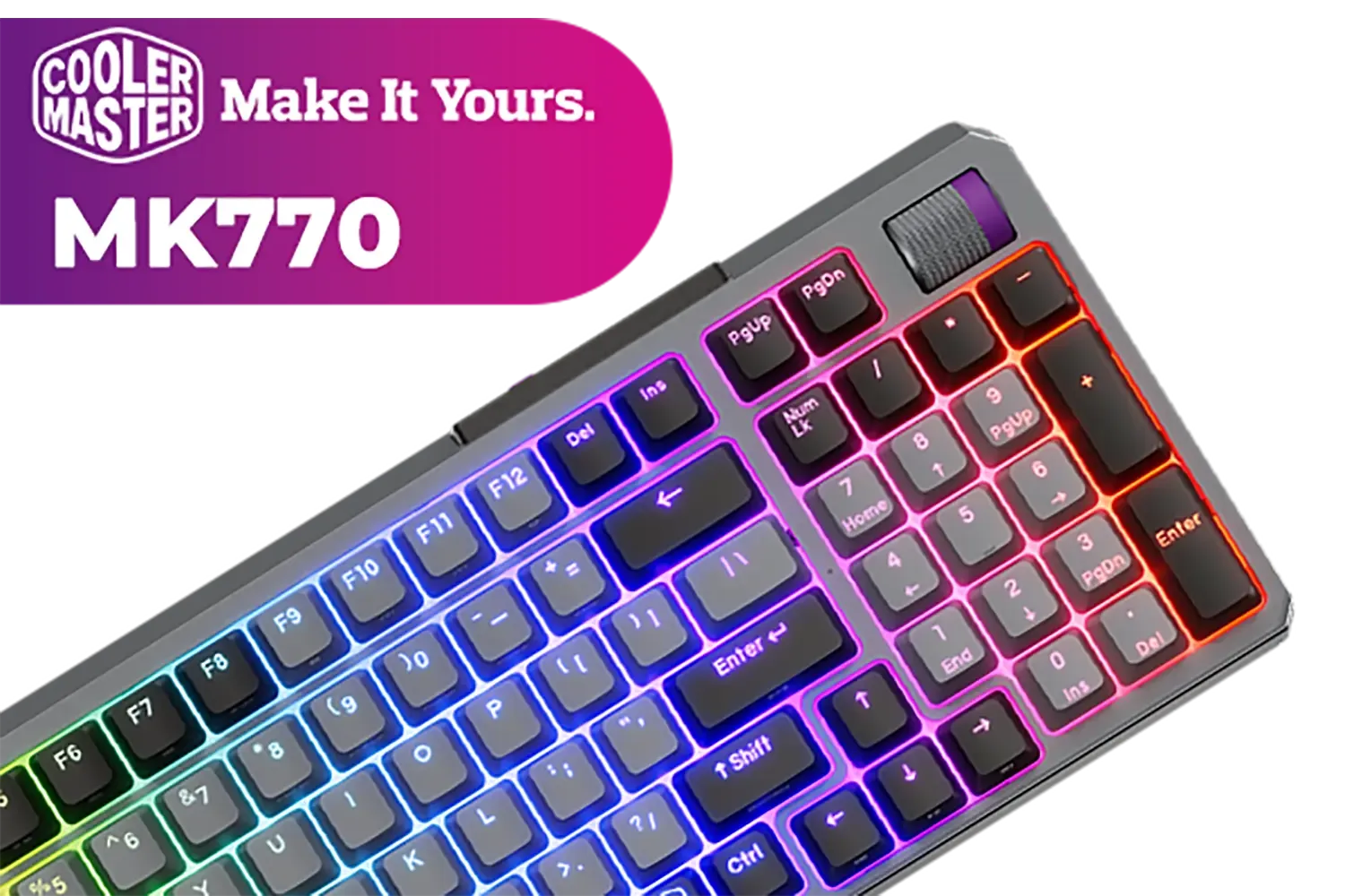 Cooler Master MK770 Wireless Mechanical Keyboard – Space Gray Elegance