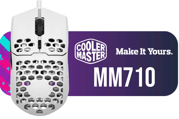 Cooler Master MM710 Gaming Mouse - Matte White