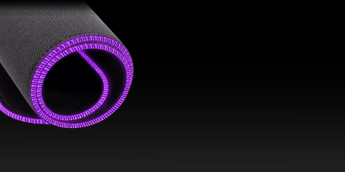 Vibrant extra-thick RGB border closeup highlighting uniform lighting and transitions
