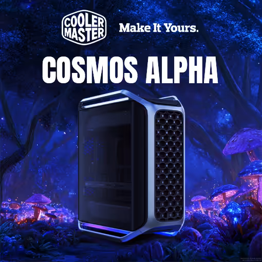 Cooler Master Cosmos Alpha eATX Gaming Case Silver