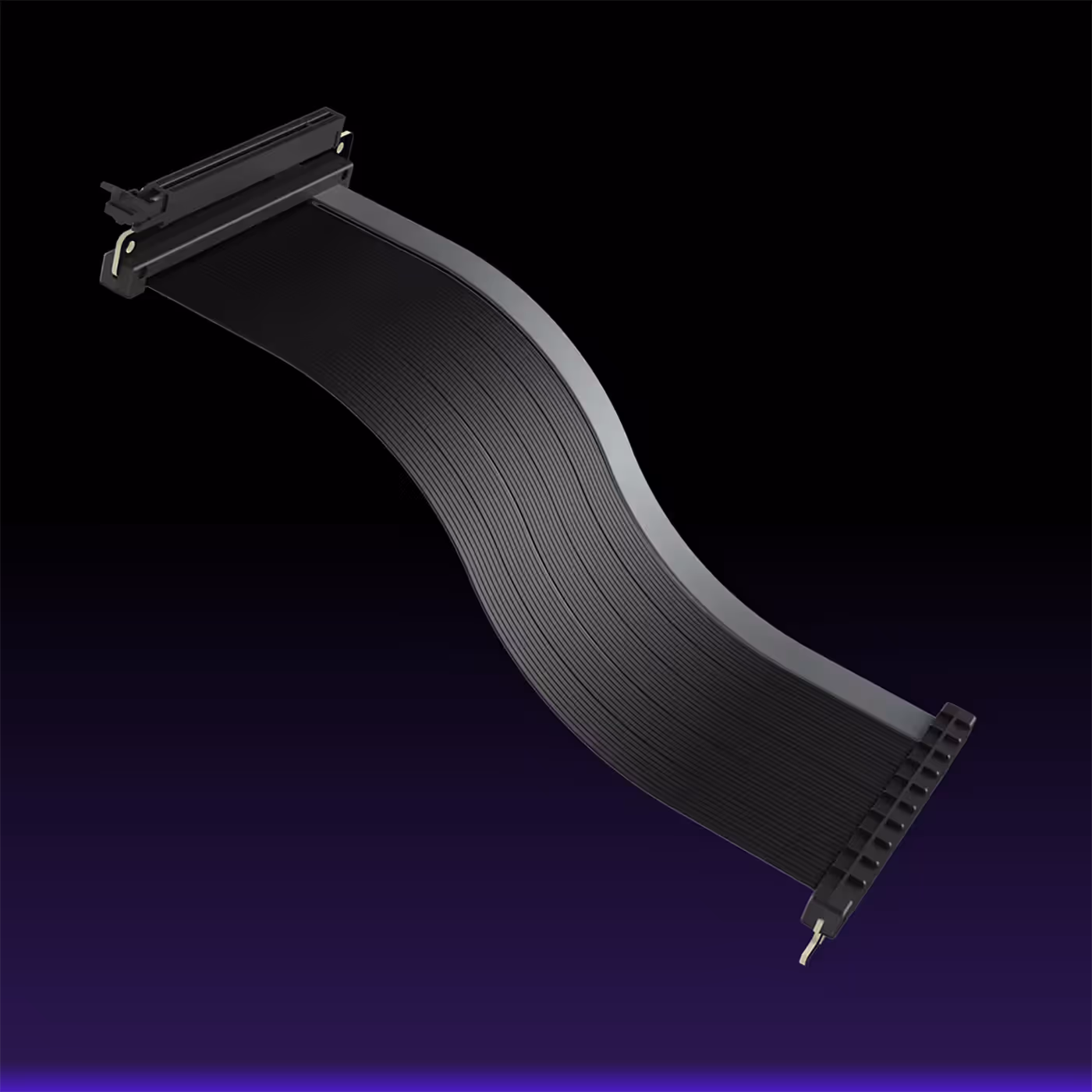 High-quality PCIe 5.0 riser cable for vertical GPU mounting