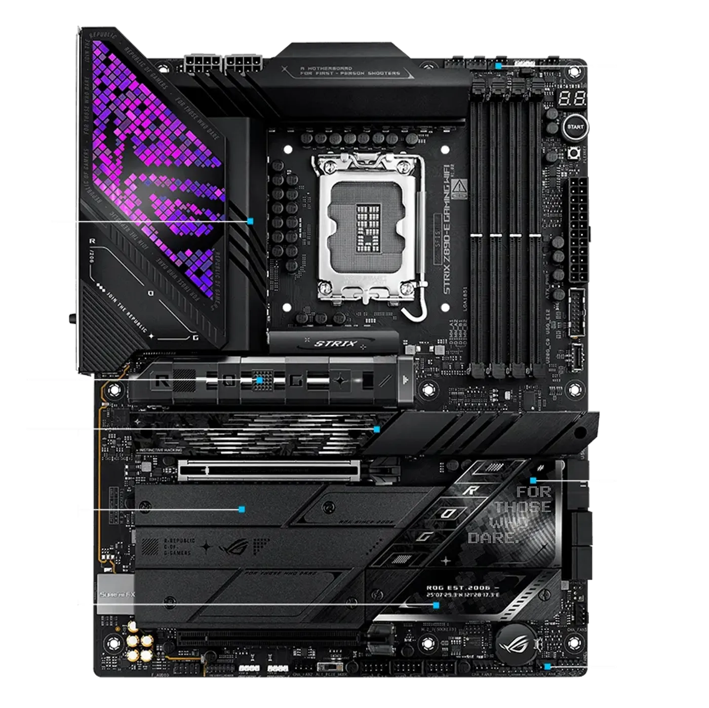 Strix Z890-E cooling specifications