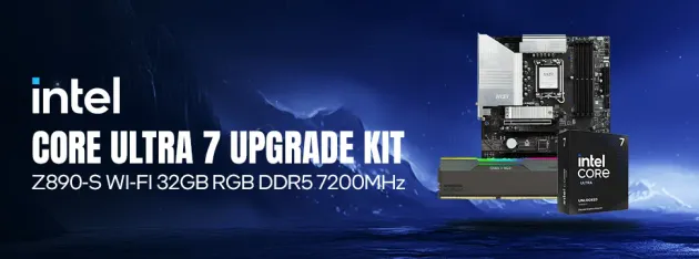 Intel Core Ultra 7 265KF Z890-S Wi-Fi 32GB RGB DDR5 7200MHz Upgrade Kit