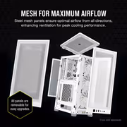 Corsair 2000D Airflow Mini-ITX PC Case in White - image 18