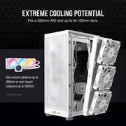 Corsair 2000D Airflow Mini-ITX PC Case in White - image 14