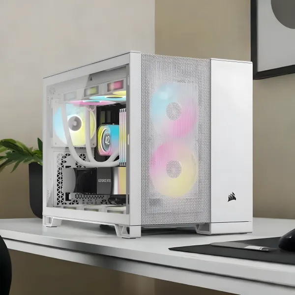 Corsair 2500D AIRFLOW Mid-Tower Case — White, Dual-Chamber | Evetech