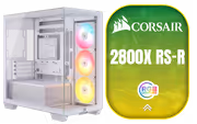 Corsair 2800X RS-R ARGB Micro-ATX PC Case - White