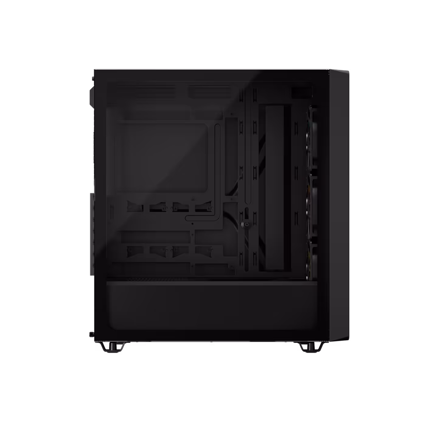 Side profile of the CORSAIR 3200D RS ARGB mid-tower chassis