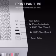 CORSAIR 3500X LX-R RGB Mid-Tower Case — White, USB-C - image 10