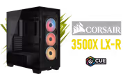 CORSAIR 3500X LX-R RGB Mid-Tower Case — Tempered Glass, USB-C - image 1