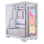 CORSAIR 3500X LX-R RGB Mid-Tower Case — White, USB-C - image 2
