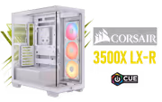 CORSAIR 3500X LX-R RGB Mid-Tower Case — White, USB-C - image 1