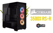 CORSAIR 3500X RS-R ARGB Mid-Tower Case — Tempered Glass, USB-C - image 1
