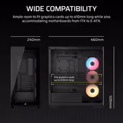 CORSAIR 3500X RS-R ARGB Mid-Tower Case — Tempered Glass, USB-C - image 8