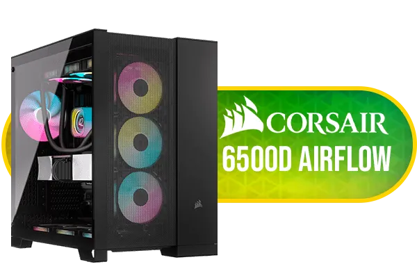 Corsair 6500D AIRFLOW Mid-Tower Dual Chamber PC Case - Black