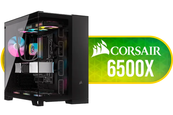 Corsair 6500X Mid-Tower Dual Chamber PC Case - Black