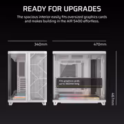 CORSAIR AIR 5400 LX-R RGB Mid-Tower Case — White, High Airflow - image 9