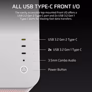 CORSAIR AIR 5400 LX-R RGB Mid-Tower Case — White, High Airflow - image 10