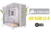 CORSAIR AIR 5400 LX-R RGB Mid-Tower Case — White, High Airflow - image 1