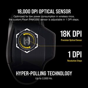 Corsair DARK CORE RGB PRO Wireless Gaming Mouse - Precision & Performance - image 16