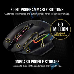 Corsair DARK CORE RGB PRO Wireless Gaming Mouse - Precision & Performance - image 20
