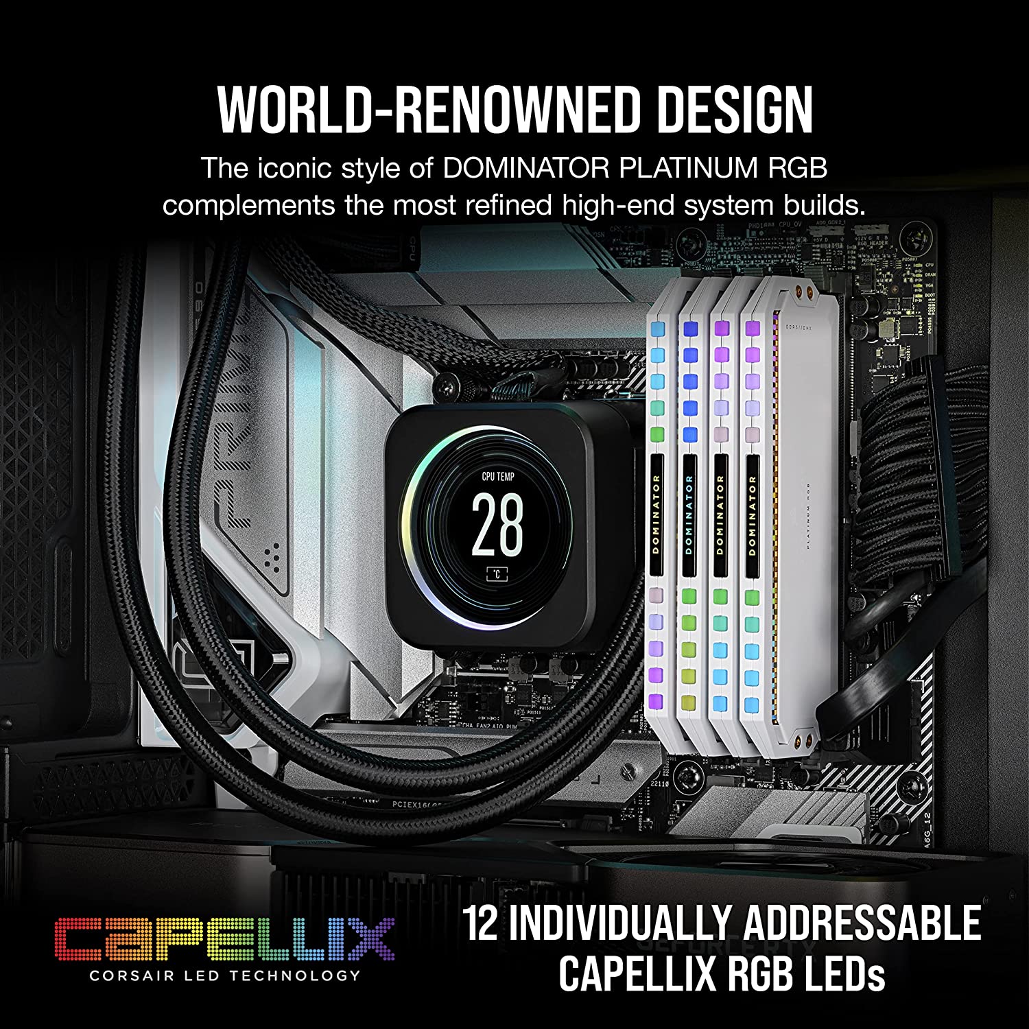 DOMINATOR PLATINUM RGB DDR5 32GB(16GB×2) Corsair Dominator Platinum RGB 32GB DDR5 5600MHz - Best Deal