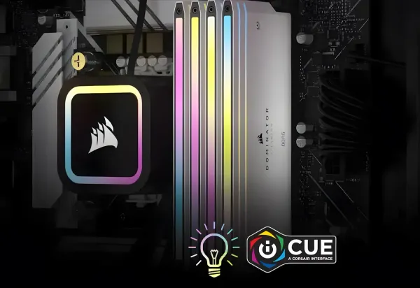 メモリー CORSAIR DOMINATOR TITANIUM DDR5 White Corsair Dominator Titanium RGB 48GB DDR5 7200MHz RAM | Evetech