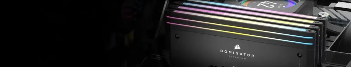 CORSAIR Dominator Titanium RGB 96GB DDR5 Memory Module - Desktop View