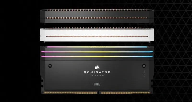 CORSAIR Dominator Titanium RGB 96GB DDR5 7000MHz CL40 RAM | Evetech