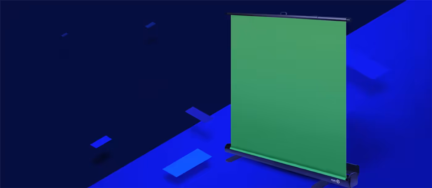 The aluminium case of the Elgato Chroma Key Panel resting on the floor as the base
