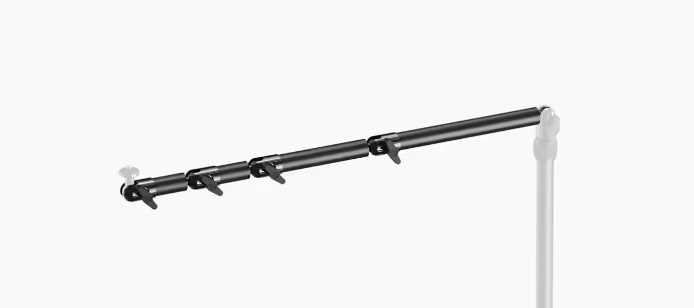 Corsair Elgato Multi Mount Flex Arm S extended to show its flexible articulated design