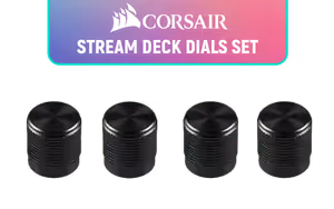Corsair Elgato Stream Deck Dials Set Black - Image 1