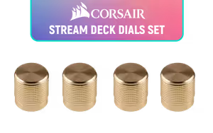 Corsair Elgato Stream Deck Dials Set Gold - Image 1