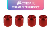 Corsair Elgato Stream Deck Dials Set Red — Stream Control - image 1