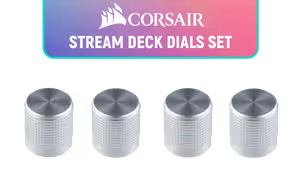 Corsair Elgato Stream Deck Dials Set Silver - Image 1