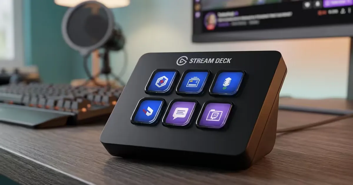 Corsair Elgato Stream Deck Mini 6-Key — Stream Control | Evetech