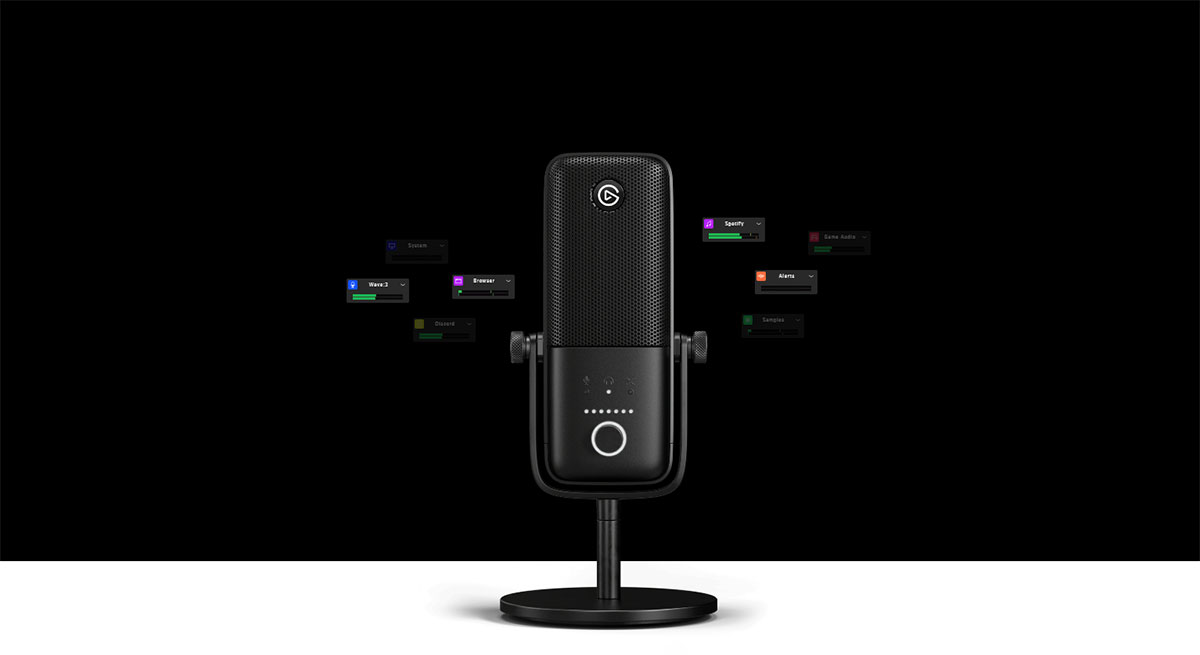 Corsair Elgato Wave:3 Streaming Microphone Desktop View