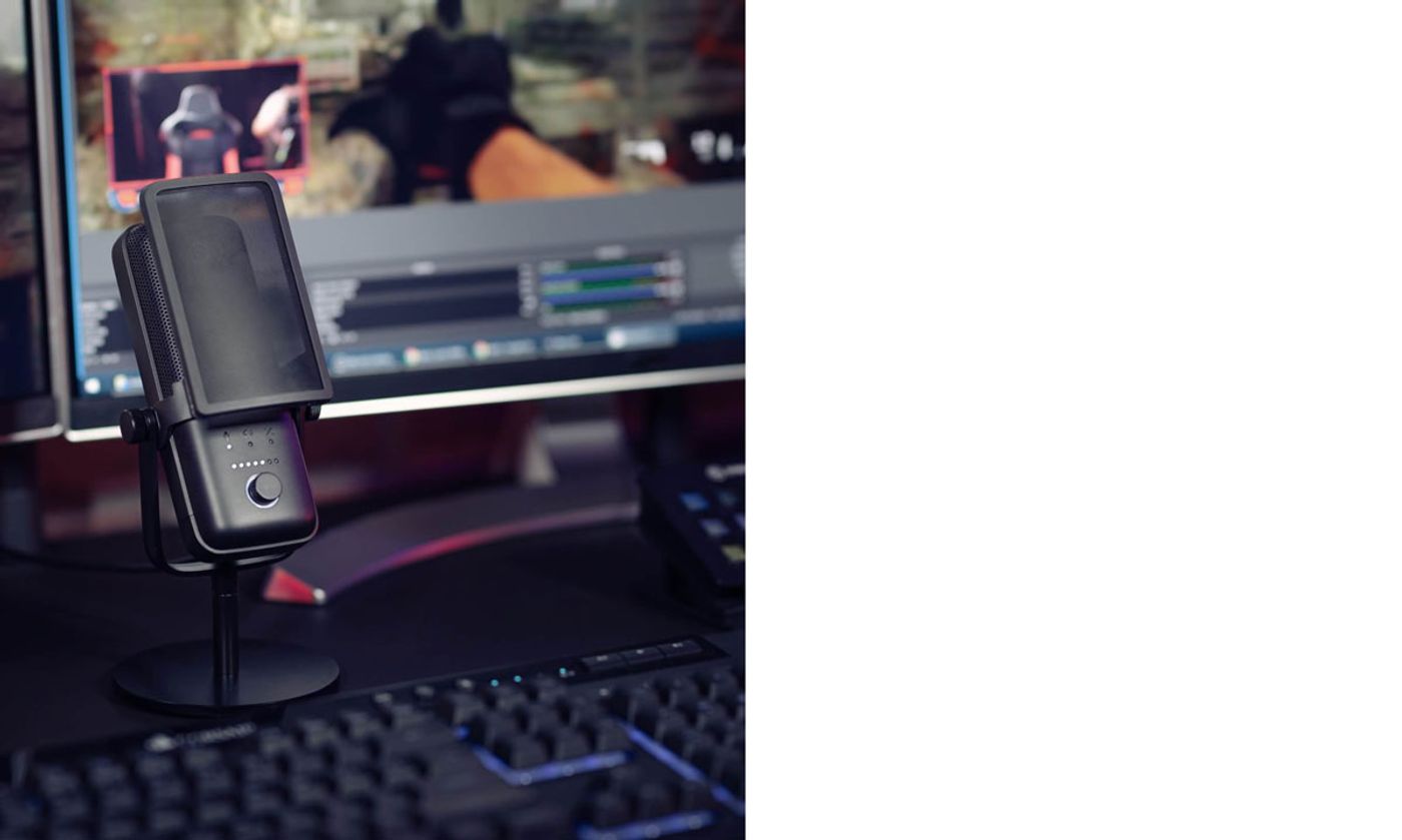 Elgato Wave Pop Filter in use during a recording session