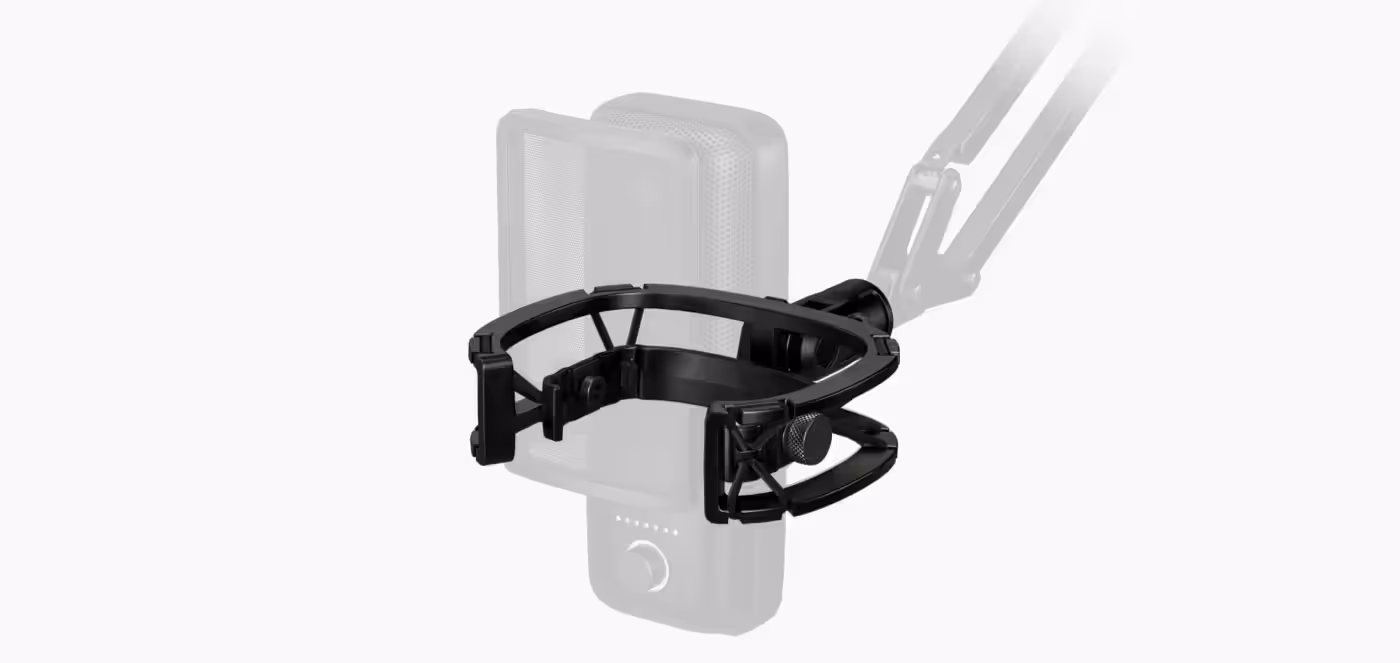Corsair Elgato mounting hardware set up for a microphone recording position