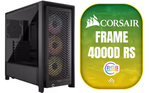 Corsair FRAME 4000D RS ARGB Modular Mid Tower PC Case Corsair FRAME 4000D RS ARGB Modular Mid Tower PC Case - Image 1
