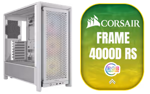 Corsair FRAME 4000D RS ARGB Modular Mid Tower PC Case White Corsair FRAME 4000D RS ARGB Modular Mid Tower PC Case White - Image 1