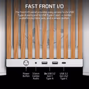 Corsair FRAME 4000D WOOD RS Case - White/Oak - image 10