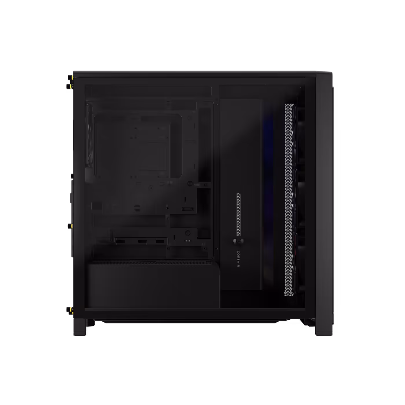 Rear view of the FRAME 4000X RS showing the expansion slots and power supply mount