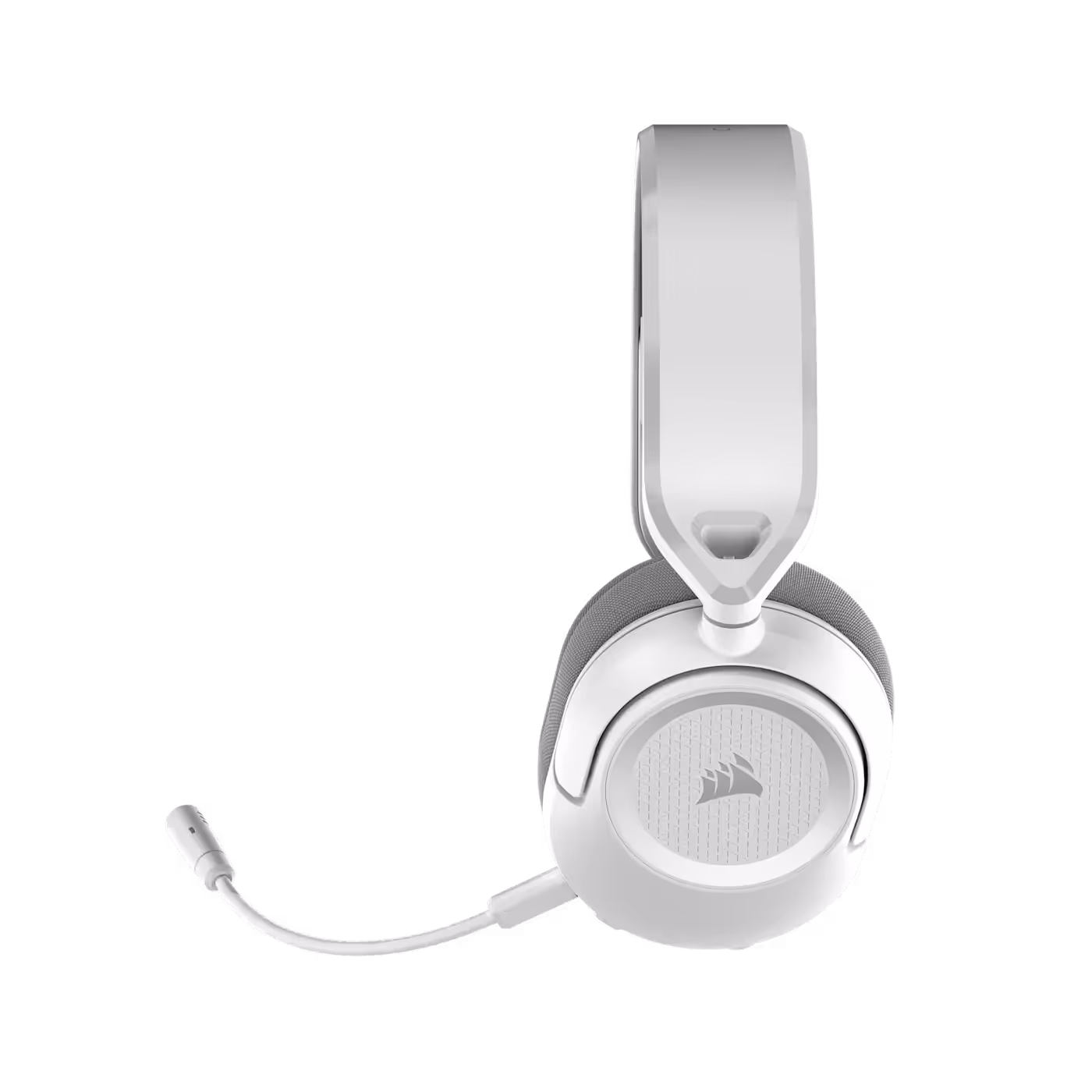 The HS35 v3 Wireless showing the detachable omnidirectional microphone and earcup controls