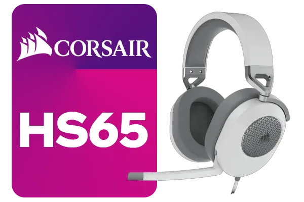 Corsair HS65 Surround Gaming Headset - White