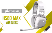 Corsair HS80 MAX Wireless Gaming Headset - White - image 1