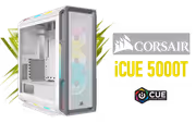 CORSAIR iCUE 5000T RGB White E-ATX Mid-Tower Case - image 1
