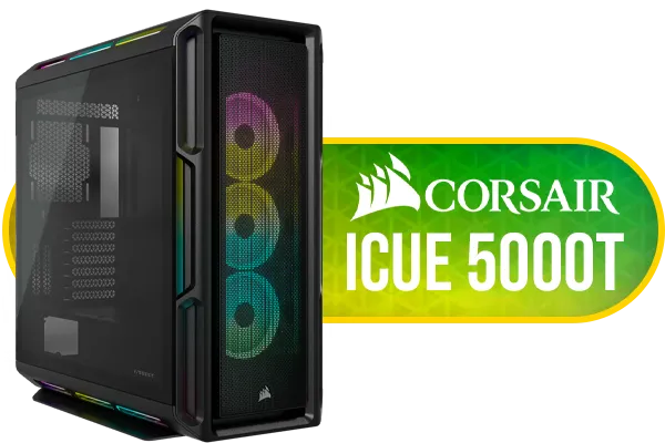 CORSAIR iCUE 5000T RGB PC Case - Black