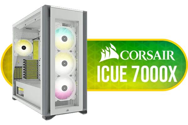 Corsair iCUE 7000X RGB Full-Tower Case - White