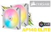 Corsair iCUE AF140 RGB Elite 140mm PWM Dual Fan Kit - image 1